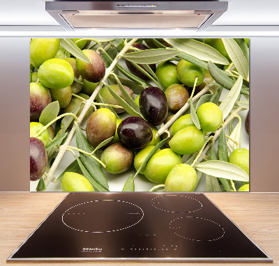 Glazen achterwand keuken Verse olijven
