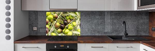 Glazen achterwand keuken Verse olijven