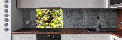 Glazen achterwand keuken Verse olijven
