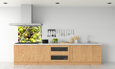 Glazen achterwand keuken Verse olijven