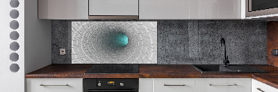 Spatscherm keuken 3D-tunnel