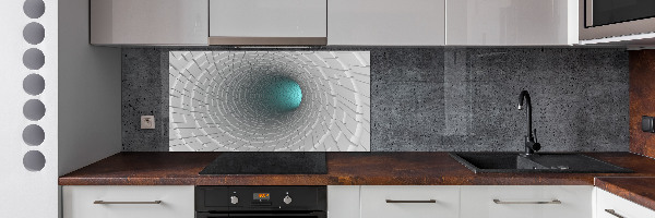 Spatscherm keuken 3D-tunnel