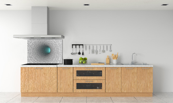 Spatscherm keuken 3D-tunnel