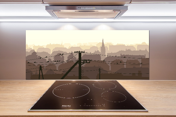 Panel lacobel Miasto linia