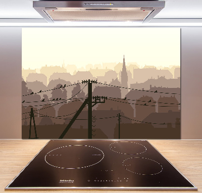 Panel lacobel Miasto linia