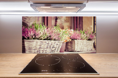 Keuken achterwand Lavendel in een pot