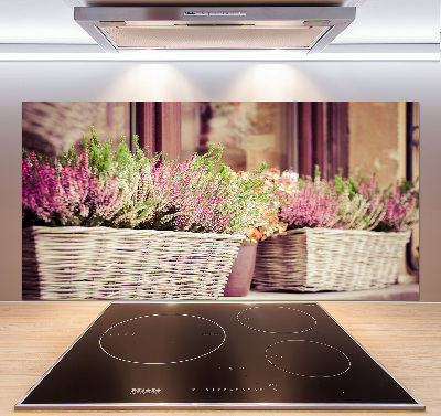 Keuken achterwand Lavendel in een pot