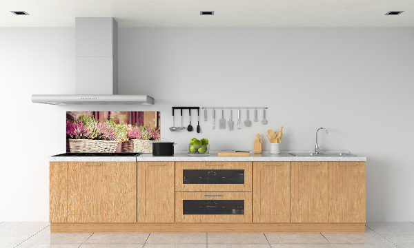 Keuken achterwand Lavendel in een pot