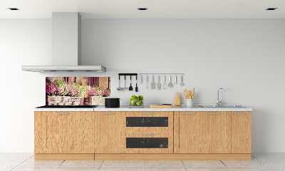 Keuken achterwand Lavendel in een pot
