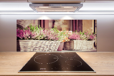 Keuken achterwand Lavendel in een pot