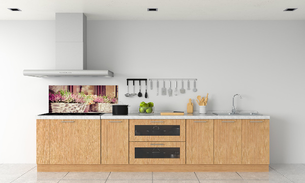 Keuken achterwand Lavendel in een pot