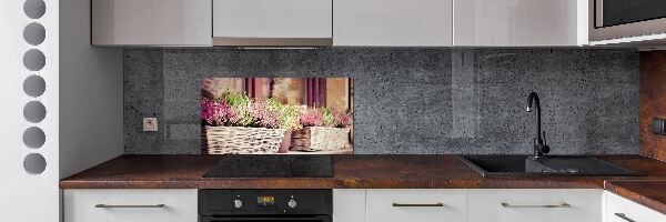 Keuken achterwand Lavendel in een pot