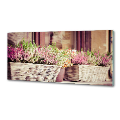 Keuken achterwand Lavendel in een pot