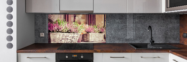 Keuken achterwand Lavendel in een pot