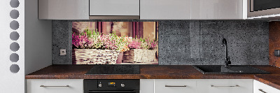 Keuken achterwand Lavendel in een pot