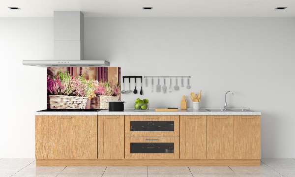 Keuken achterwand Lavendel in een pot