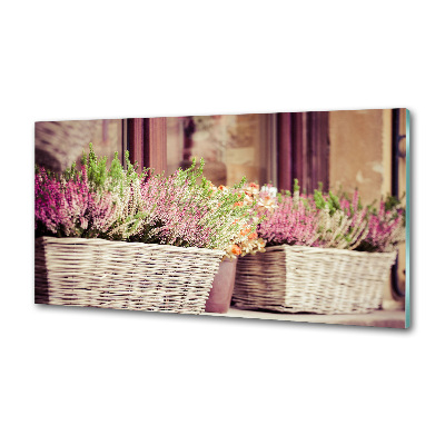 Keuken achterwand Lavendel in een pot