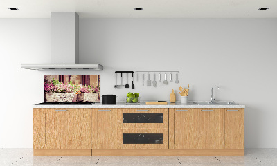Keuken achterwand Lavendel in een pot