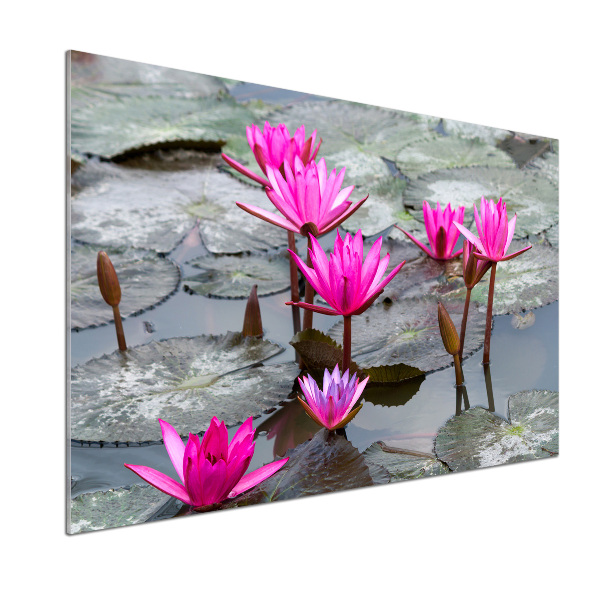 Panel dekor szkło Kwiat lotosu