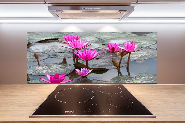 Panel dekor szkło Kwiat lotosu