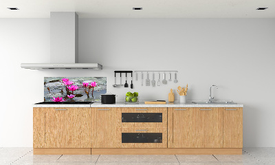 Glazen achterwand keuken Lotusbloem