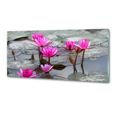 Panel dekor szkło Kwiat lotosu