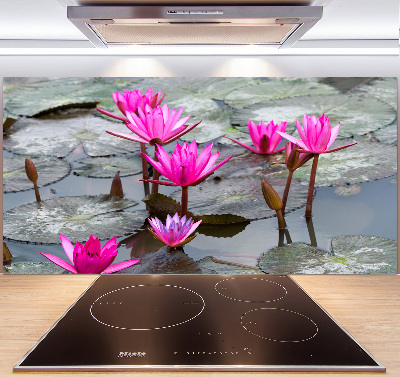 Panel dekor szkło Kwiat lotosu