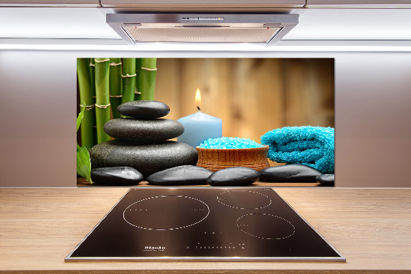 Panel szklany do kuchni Bambus