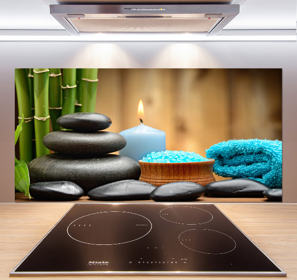 Panel szklany do kuchni Bambus