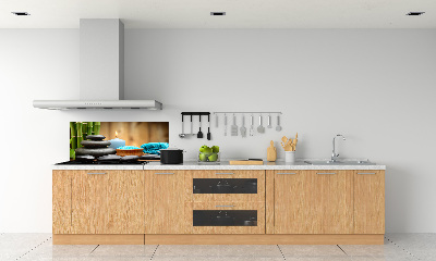 Spatscherm keuken Bamboe