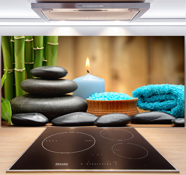 Panel szklany do kuchni Bambus