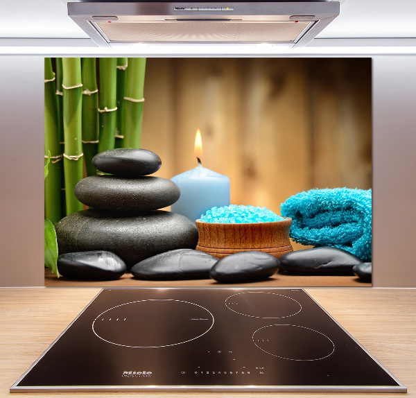 Panel szklany do kuchni Bambus