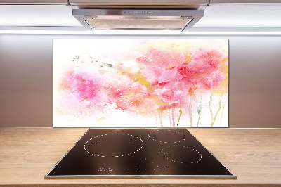 Spatplaat keuken Bloemen