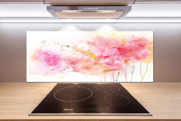 Spatplaat keuken Bloemen