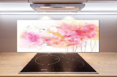 Spatplaat keuken Bloemen
