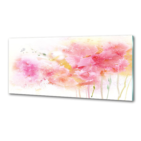 Spatplaat keuken Bloemen