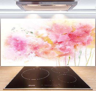 Spatplaat keuken Bloemen