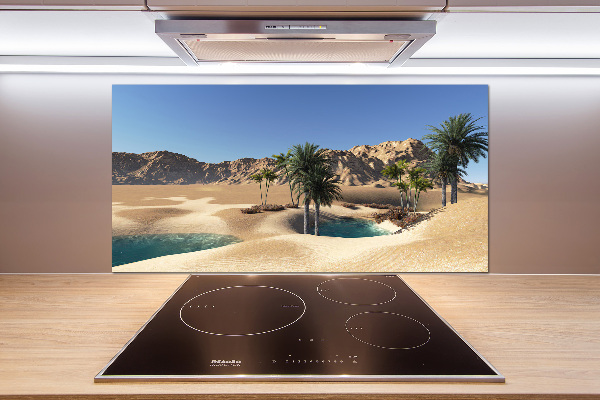 Panel szklany do kuchni Oaza