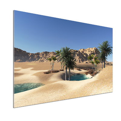 Panel szklany do kuchni Oaza