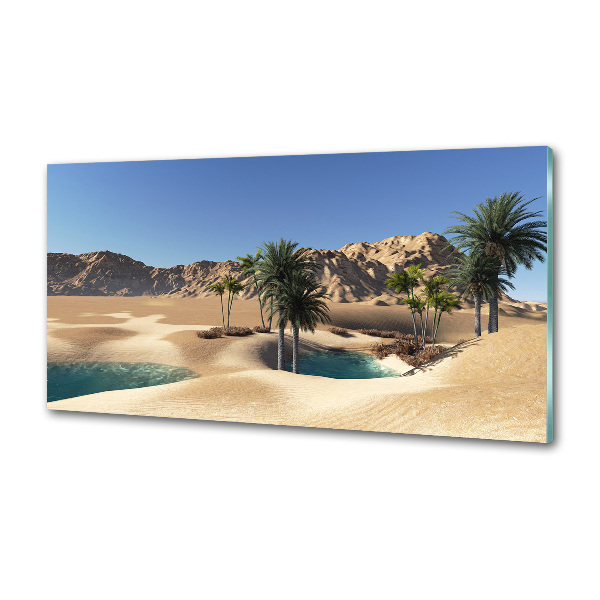 Panel szklany do kuchni Oaza