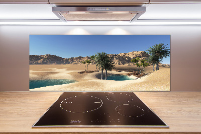 Panel szklany do kuchni Oaza