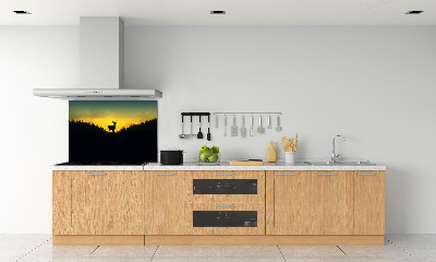 Glazen achterwand keuken Hert