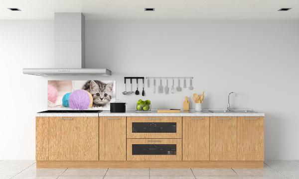 Achterwand keuken Kat met strengen