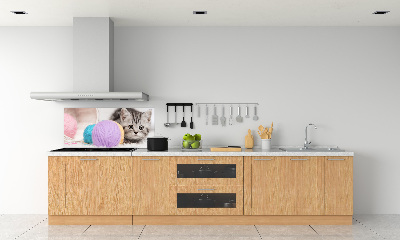 Achterwand keuken Kat met strengen