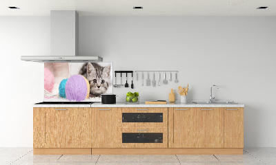 Achterwand keuken Kat met strengen