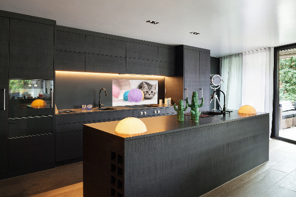 Achterwand keuken Kat met strengen