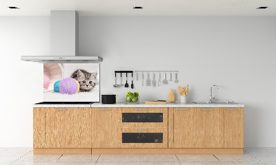 Achterwand keuken Kat met strengen