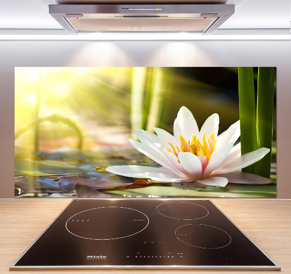 Spatplaat keuken Waterlelie