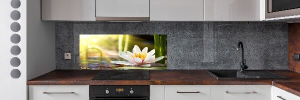 Spatplaat keuken Waterlelie