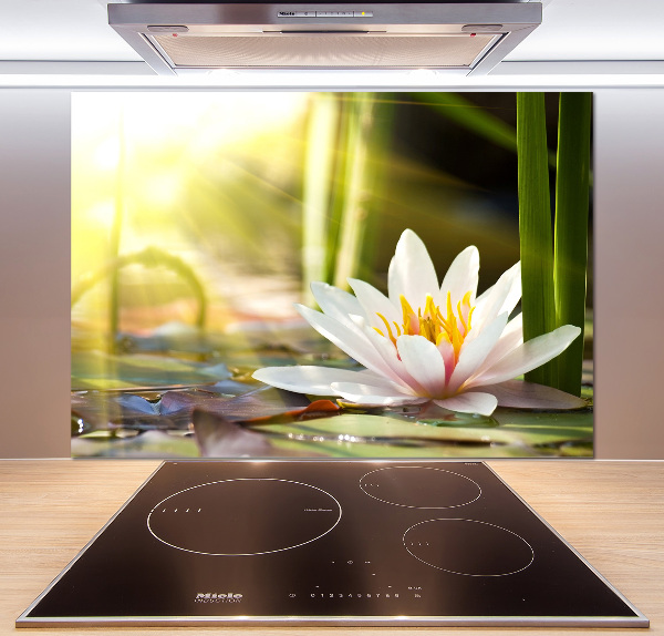 Spatplaat keuken Waterlelie